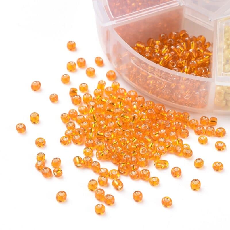 Seed bead mix - gul