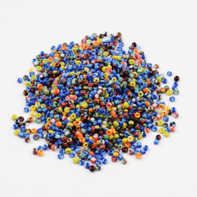 Stribede_seedbeads_mix_red